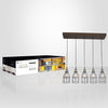 Xtricity - Pendant Light, 35 '' Width, From The New Yorker Collection, Wood - - Mounts For Less