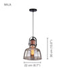 Xtricity - Pendant Light, 8.7 '' Width, From the Mila Collection, Gray - - Mounts For Less