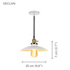 Xtricity - Pendant Light, 9.8 '' Width, From Declan Collection, White - - Mounts For Less