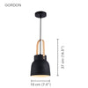 Xtricity - Pendant Light, Height 14.5 '', From The Gordon Collection, Black - - Mounts For Less