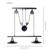 Xtricity - Pendant Light, Height 27.5 '', From the Webber Collection, Black - - Mounts For Less