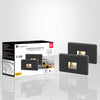 Xtricity - Set of 2 LED Safety Stair Lights, 2.5W, 25 Lumens, 3000K Soft White, Black - - Mounts For Less
