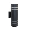 Xtricity - Set of 2 Outdoor Wall Light, 12.99'' Height, From the Central Park Collection, Black Aluminum - - Mounts For Less