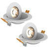 Xtricity - Set of 2 Rotating Recessed LED Lights, 10W, 750 Lumens, 3 Lighting Color Options - - Mounts For Less