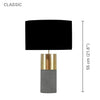 Xtricity - Table Lamp, 21.6'' Height, From the Classic Collection, Black - - Mounts For Less