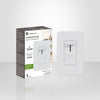 Xtricity - Wall Slide Dimmer with Switch, Ideal for LED Lighting, White - - Mounts For Less