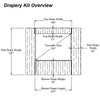 120" 4:3 Drape Kit for Fast Fold screens - - Mounts For Less