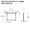 120" 4:3 Drape Kit for Fast Fold screens - - Mounts For Less