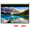 128" 16:9 Manual Projection Screen Soft PVC white - - Mounts For Less