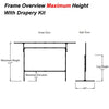 135" 16:9 Drape Kit for Fast Fold screens - - Mounts For Less