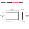 150" 16:9 Fast-Fold Front + Rear Projection screen with case - - Mounts For Less