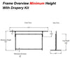 150" 16:9 Drape Kit for Fast Fold screens - - Mounts For Less
