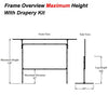 150" 16:9 Drape Kit for Fast Fold screens - - Mounts For Less