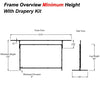 165" 16:9 Drape Kit for Fast Fold screens - - Mounts For Less