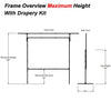 180" 4:3 Fast-Fold Rear Projection screen with case - - Mounts For Less