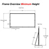 230" 16:9 Fast-Fold Rear Projection screen with case - - Mounts For Less