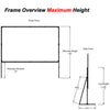 230" 16:9 Fast-Fold Rear Projection screen with case - - Mounts For Less