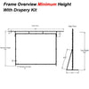 250" 4:3 Drape Kit for Fast Fold screens - - Mounts For Less