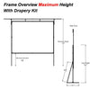 250" 4:3 Drape Kit for Fast Fold screens - - Mounts For Less