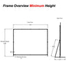 250" 4:3 Fast-Fold Rear Projection screen with case - - Mounts For Less