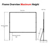 250" 4:3 Fast-Fold Rear Projection screen with case - - Mounts For Less