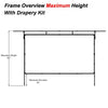 275" 16:9 Drape Kit for Fast Fold screens - - Mounts For Less
