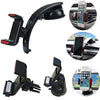 3-in-1 Universal Phone Mount Car Holder Air Vent Magnetic Holder & Dashboard Mount & Windshield Mount for Smartphones Black or White - - Mounts For Less