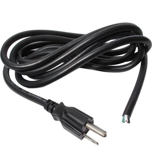 6ft Power Cord 3 conductors, 16 AWG, SJT, cETLus certified, Black - - Mounts For Less