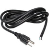 6ft Power Cord 3 conductors, 16 AWG, SJT, cETLus certified, Black - - Mounts For Less