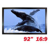 92" 16:9 Fixed Frame Projector Projection Screen - Matte White - - Mounts For Less
