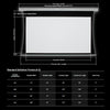92" 4:3 Electric Tab-Tensioned Projection Screen White - - Mounts For Less