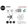AMX BFP-23B Tilt & Swivel Universal TV Wall Mount Articulated 3 Pivots LED, LCD, PLASMA For Screens 32'' To 55'' - - Mounts For Less