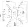 AMX BFP-23B Tilt & Swivel Universal TV Wall Mount Articulated 3 Pivots LED, LCD, PLASMA For Screens 32'' To 55'' - - Mounts For Less