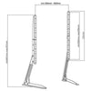 AMX Table Top TV Mount (Replacement Foot Or Base) LED LCD PLASMA 13" To 70" - - Mounts For Less