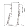 AMX Table Top TV Mount (Replacement Foot Or Base) LED LCD PLASMA 13" To 70" - - Mounts For Less