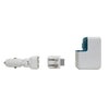 AMX UPS01 Wall & Car Charger with USB Backup Power Supply White - - Mounts For Less