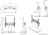 AVF ML-B401BS Universal Table Top TV Base (Replacement Foot or Base) - for Screen LED LCD PLASMA up to 55 in. and 66 lbs - - Mounts For Less