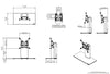 AVF Swivel Table Top TV Mount (Replacement Foot Or Base) LED LCD Plasma Up to 32" VESA 200x200mm - - Mounts For Less
