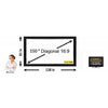 Antra 150" 16:9 Fixed Frame Projector Projection Screen - Matte White - - Mounts For Less