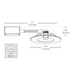 BAZZ Smart Home 4 in Wi-Fi Slim Mood LED Recessed Fixture Kit Black SLMR4TNWFBK - - Mounts For Less