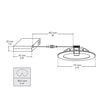 BAZZ Smart Home LED Recessed Light Kit with WI-FI RGB Adjustable Slim Disc - - Mounts For Less