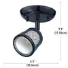 Beldi 1088-SP1 Ceiling Light 1 Light Baltimore Collection 4.5''X7.9'', Black - - Mounts For Less