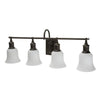 Beldi 25318-W4 Hershey Vanity 4 Lights Orb Finish, 30.7'' X 9.1'', Brown - - Mounts For Less