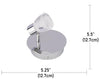 Beldi 26101-SP1 Tasman Led Track Chrome Finish 1 X 5w 300 Lumens - - Mounts For Less