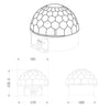 Big Dipper Party Light, Magic Crystal Ball, 6 RGB LEDs, 30W, 50,000 Hours, Black - - Mounts For Less