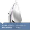 Black + Decker - Iron with Non-Stick Sole, Automatic Stop System, Purple - - Mounts For Less