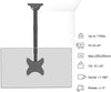 Ceiling Bracket mount Universal HDTV LED LCD PLASMA 23" to 43" - - Mounts For Less