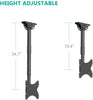 Ceiling Bracket mount Universal HDTV LED LCD PLASMA 23" to 43" - - Mounts For Less
