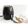 Chefman TurboFry 3.5L Air Fryer Dual Control Temperature, 60 Minutes Timer and Dishwasher Safe Basket Black - - Mounts For Less