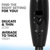 Conair 124AC - Compact Travel Hair Dryer with Foldable Handle, 1600W, Silver - - Mounts For Less